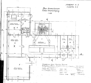 Majdanek, Crematorium Floor Plan